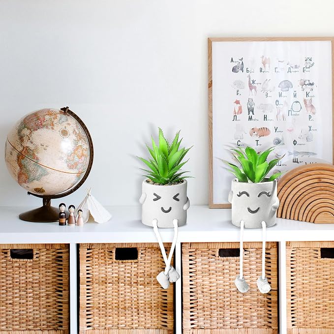 Creative Artificial Succulent Plants in pots - Image 4