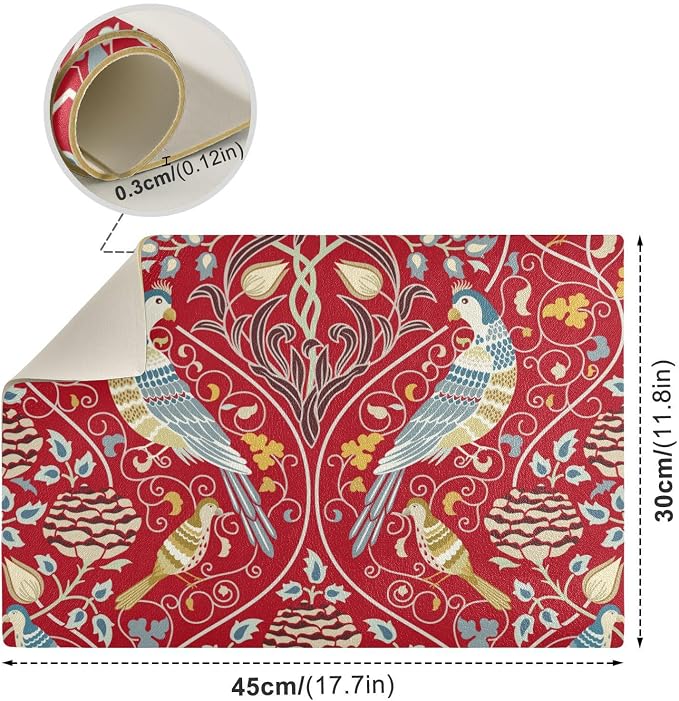 Leather Absorbent Drying Mat for Countertops - Image 3