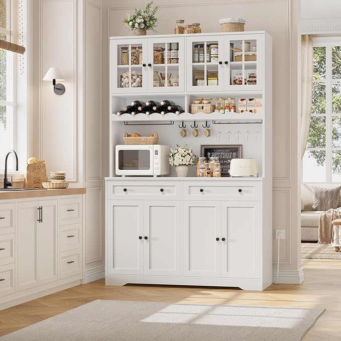 HOSTACK 75.4" Tall Kitchen Pantry Cabinet - Image 4