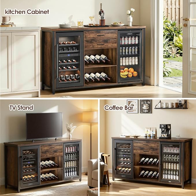 Leteuke Large Coffee Bar Cabinet - Image 7