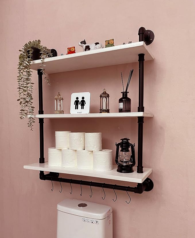 ROGMARS Industrial Pipe Shelving Floating Shelves - Image 6