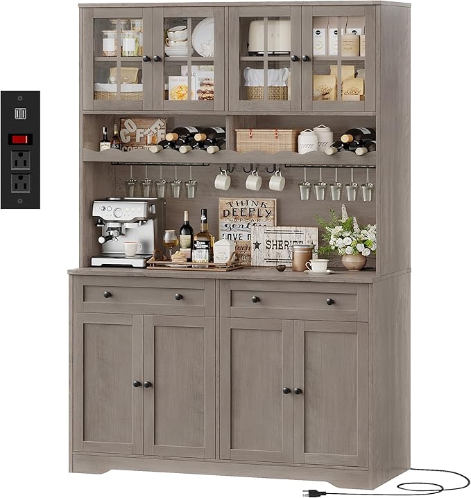 HOSTACK 75.4" Tall Kitchen Pantry Cabinet by HOSTACK
