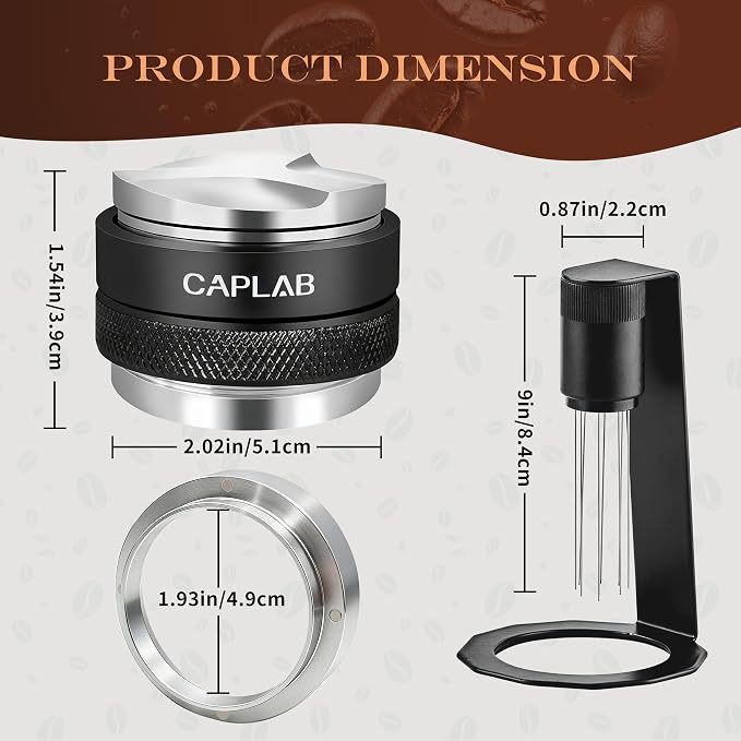 51mm Espresso Accessories Kit for DeLonghi, Adjustable 2-in-1 Coffee - Image 9