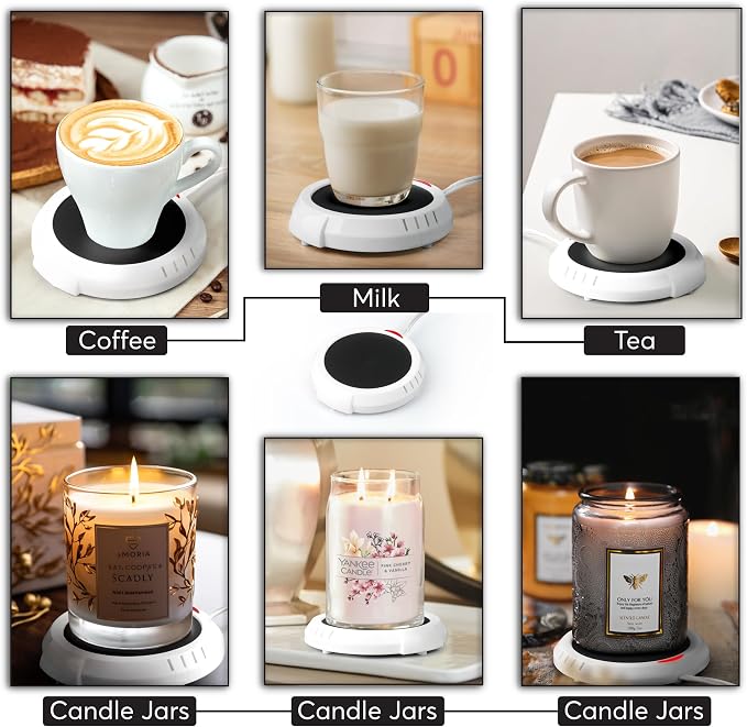 Candle Warmer Plate Safely Releases Scents Without a Flame- Used as Candle Jar - Image 4