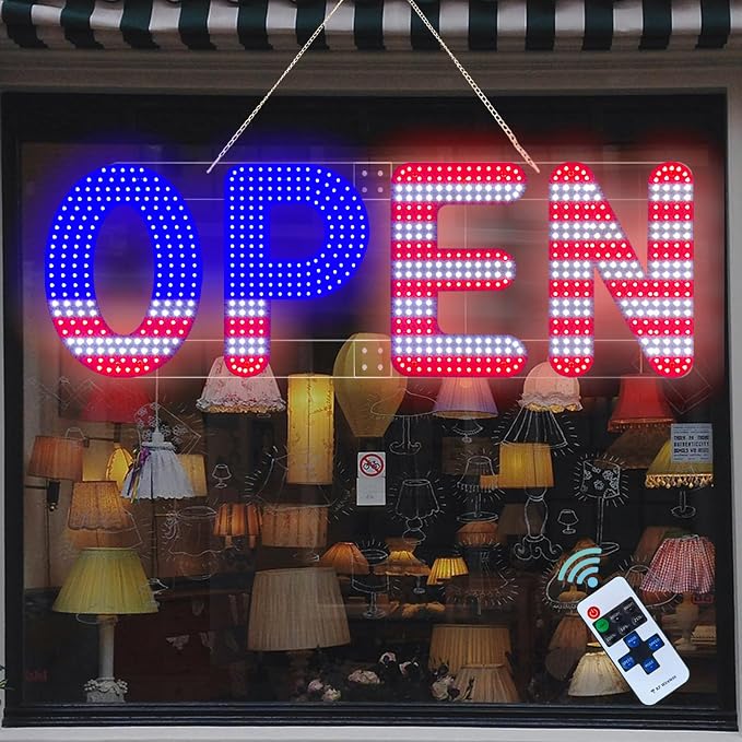 40"x14" Open Sign, LED Open Sign - Image 4