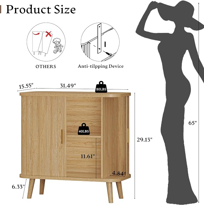 Xixini Sideboard Buffet Cabinet - Image 2