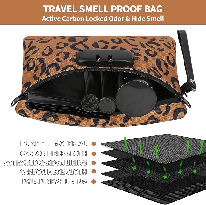 IDEATECH Smell Proof Bag, Odor Proof Containers, Travel Storage Money Bag - Image 4