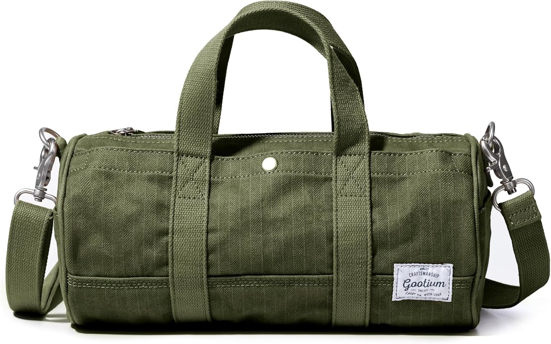 GOOTIUM Compact Crossbody Bag – Canvas Shoulder Bag & Travel Organizer – by Gootium