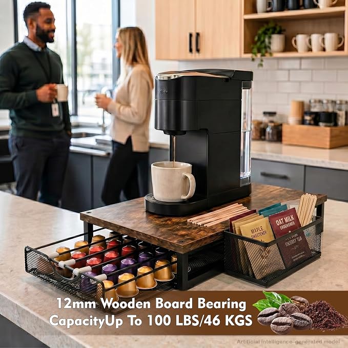 Coffee Pod Holder for Countertop Coffee Bar Organizer 36 Capacity Capsule Pods - Image 8