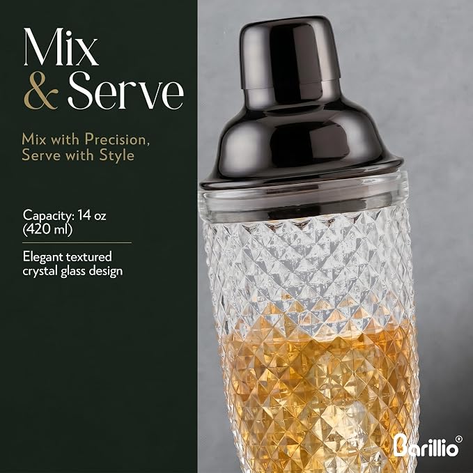 Barillio Glass Cocktail Shaker Set - Image 3