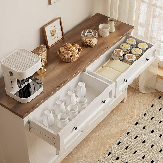 Gizoon Farmhouse Kitchen Sideboard Buffet Cabinet - Image 5