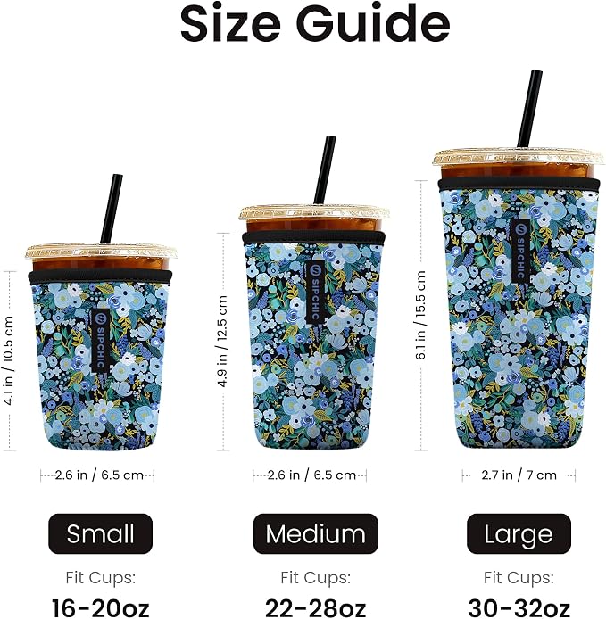 Iced Coffee Sleeve – Neoprene Reusable Cup Sleeves - Image 4