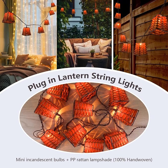 Outdoor-String-Lights-Waterproof, Boho Lantern String Lights - Image 2