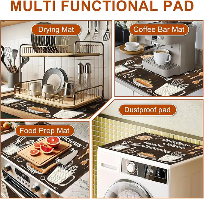 HOMETITUTE Stove Top Covers for Electric Stove Heat Resistant 28x20 Inch Glass - Image 4