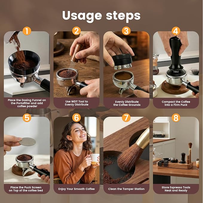 28-Piece 51mm Espresso Accessories Kit, Espresso Machine Tools - Image 5