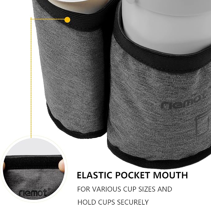 riemot Luggage Travel Cup Holder Free Hand Drink Carrier - Image 4