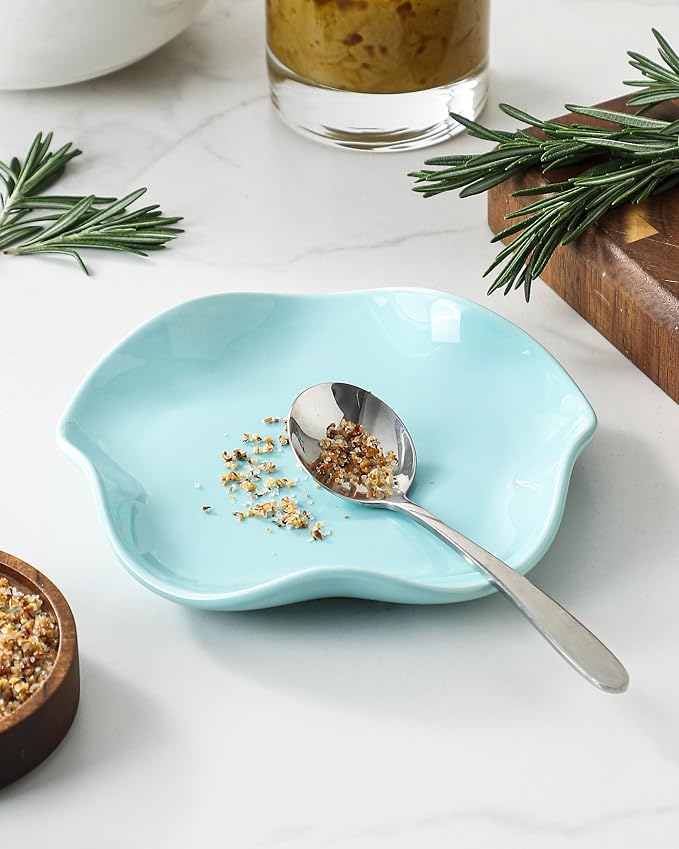 ABRUTY Spoon Rest for Stove Top, Ceramic Spoon Holder for Counter, Modern - Image 3