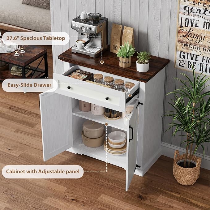 Farmhouse Sideboard Buffet Cabinet - Image 4
