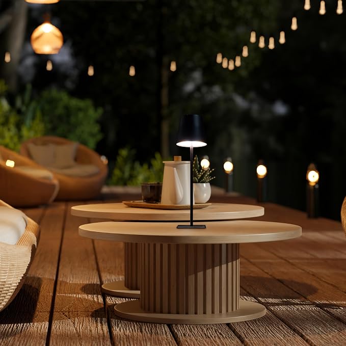 Cordless Portable LED Table Lamp, Rechargeable Battery Desk lamp, 3 Different - Image 5
