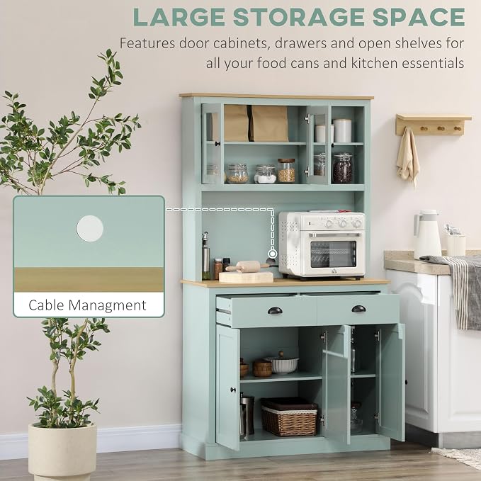 HOMCOM Kitchen Pantry Storage Cabinet - Image 4