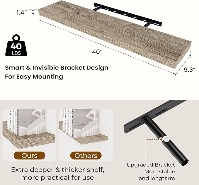 Dreamland 40 Inches Floating Shelves - Image 3