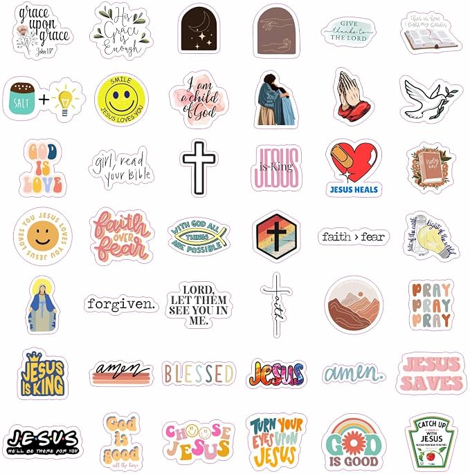 100Pcs Jesus Stickers - Image 3
