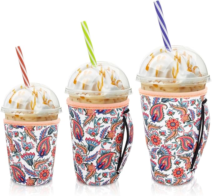 Iced Coffee Sleeve Insulator Sleeves by AJLTPA