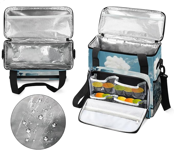 Steam Train Coffee Maker Carring Bag, Large Insulated Storage Organizer Case - Image 3