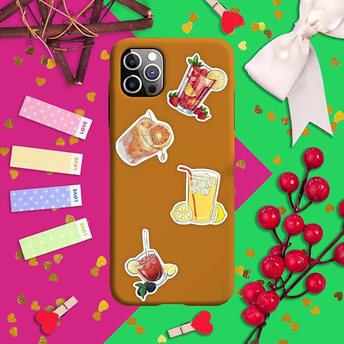 100Pcs Cocktail Stickers for Water Bottle and Laptop - Image 8