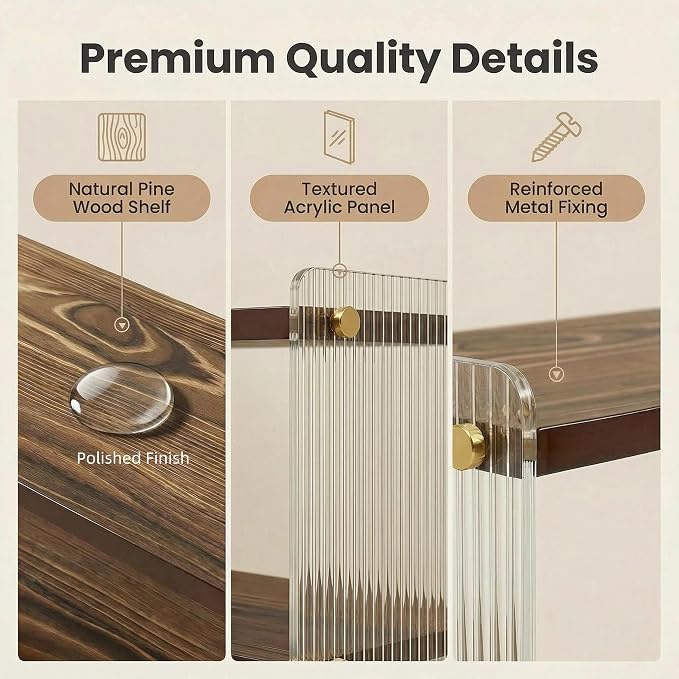 Coffee Station Organizer 2 Tier, Solid Wood Mug Shelffor Coffee Bar, Matcha - Image 5