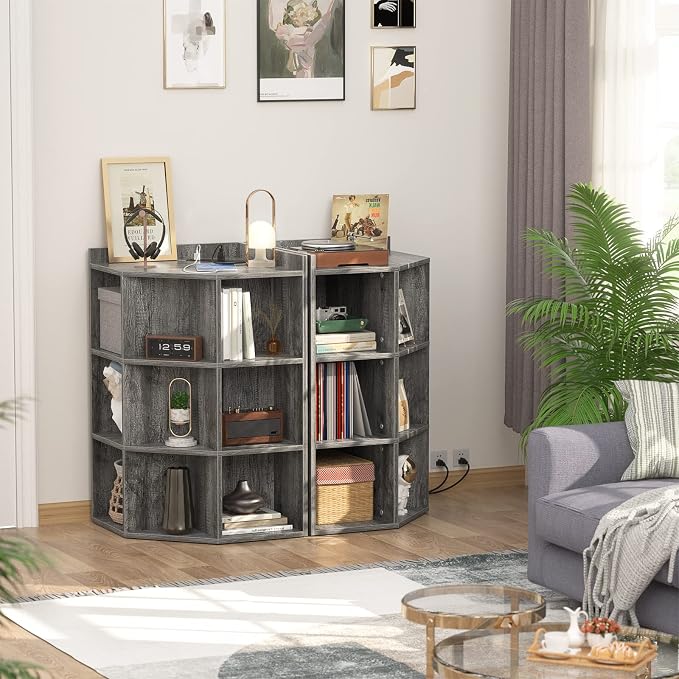 Aheaplus Corner Cabinet, Corner Storage - Image 2
