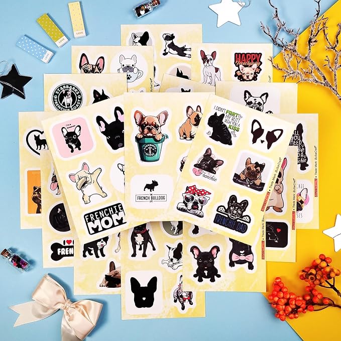 100Pcs French Bulldog Stickers for Laptop - Image 8