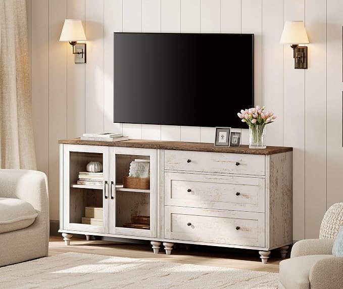 WAMPAT Farmhouse Sideboard Buffet Cabinets - Image 4