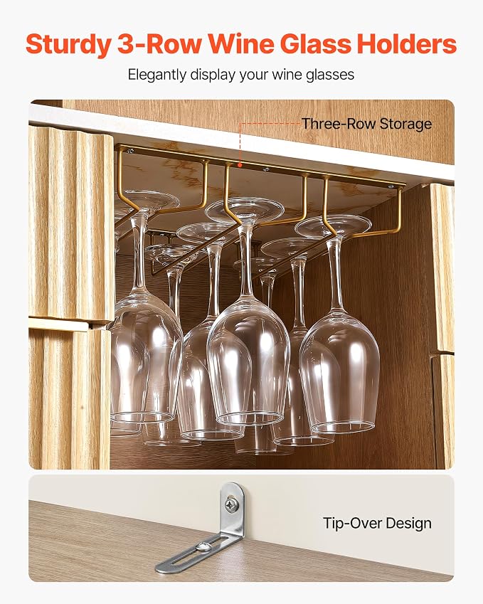 VEVOR Wine Cabinet, Coffee Bar Cabinet - Image 6