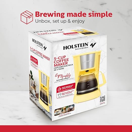 Holstein Housewares 5 Cup Drip Coffee Maker – Compact and User-Friendly - Image 8