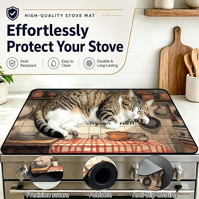 Multi-Design Stove Top Cover for Glass/Electric Stoves, 3-in-1 Counter - Image 5