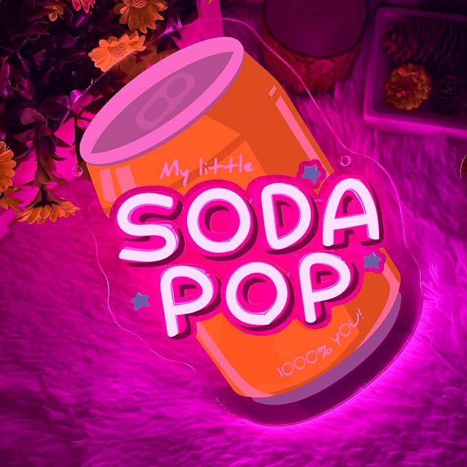 Allball Soda Pop Neon Sign, Beverage Neon Light USB Powered LED Soda Can - Image 2