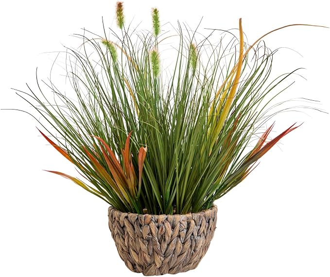 AlphaAcc 17.5 Inch Artificial Grass Plant by AlphaAcc