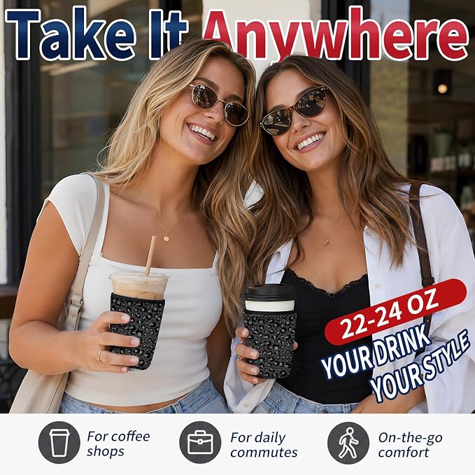Reusable Neoprene Coffee Sleeve - Image 5