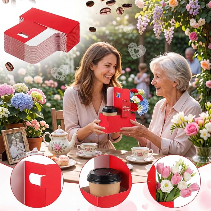 MotiMind 50 Pack Teacher Appreciation 2 Cup Drink Carrier - Image 2