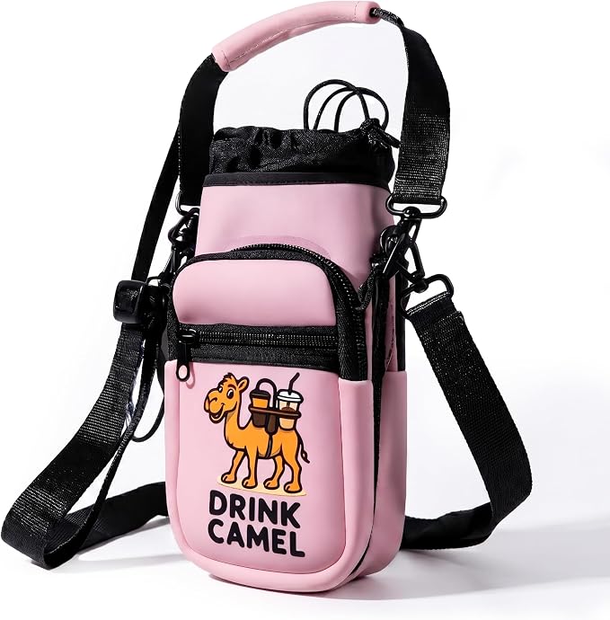 Water Bottle Carrier Bag, 25-32oz Bottle Pouch Holder, Adjustable Shoulder Hand by drinkcamel