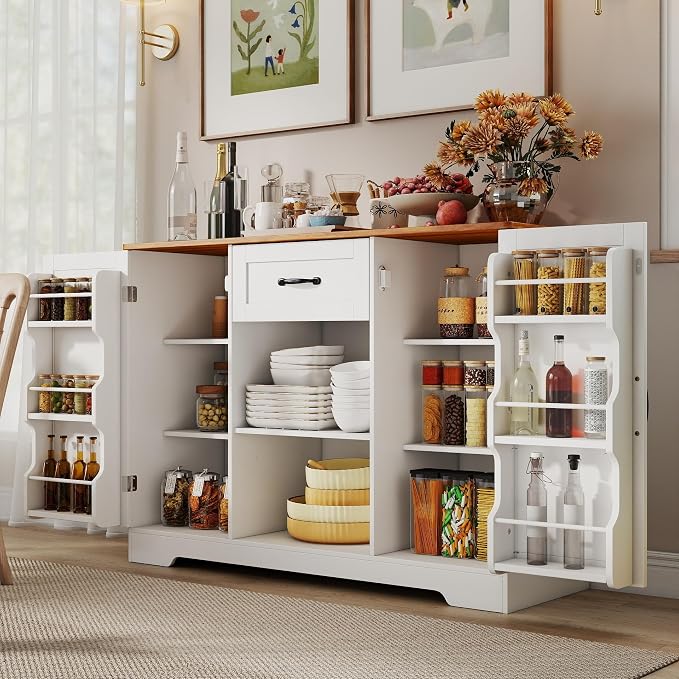 Gizoon 45" Kitchen Sideboard Buffet Cabinet - Image 8
