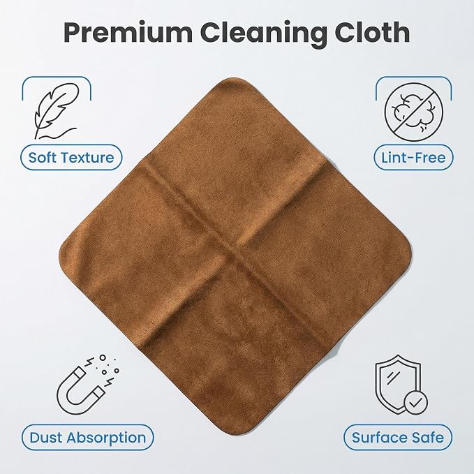 10 Pack Microfiber Chamois Cleaning Cloths, Safety & Scratch-Free Lens Cleaning - Image 7