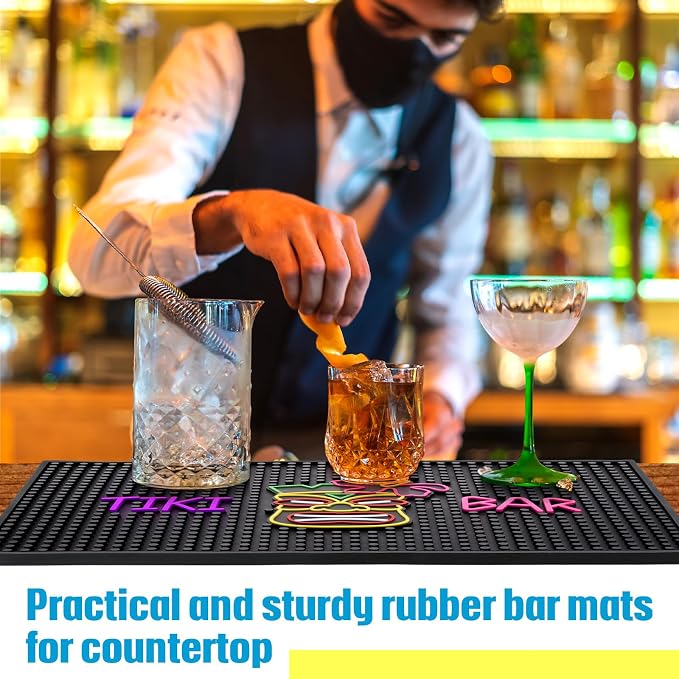 Jingmore Rubber Bar Mat for Bartending Coffee Bar Mat for Countertop Non Slip - Image 4
