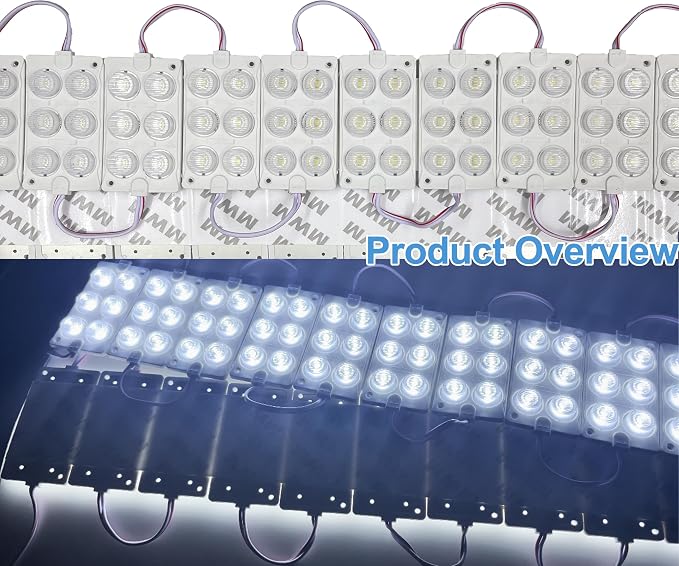 KBLEDLAMP DC12V 3W 6LEDs 20PCS Per LED Module, Pure White Light 10000k LED - Image 5