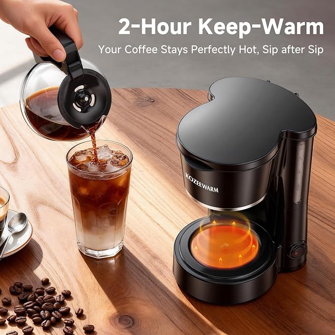 Coffee Maker, 5 Cup Drip Coffee Machine | - Image 4