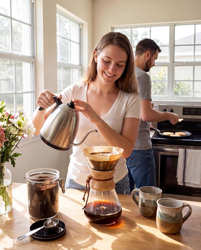 AGOGO Pour Over Coffee Maker Glass - Image 2