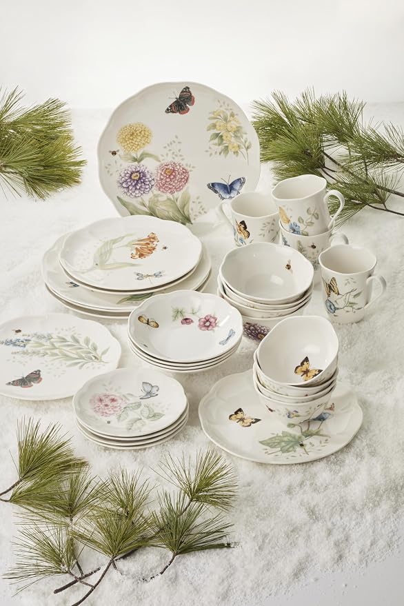 Lenox Dinnerware Set, Butterfly Meadow 28-Piece Set, Service - Image 7