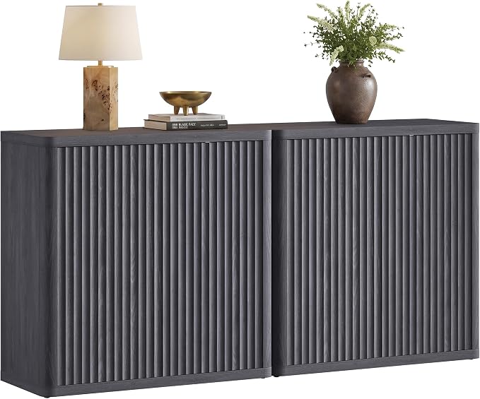 SICOTAS Buffet Cabinet with Storage 69.2" Sideboard Accent Modern Credenza with - Image 9