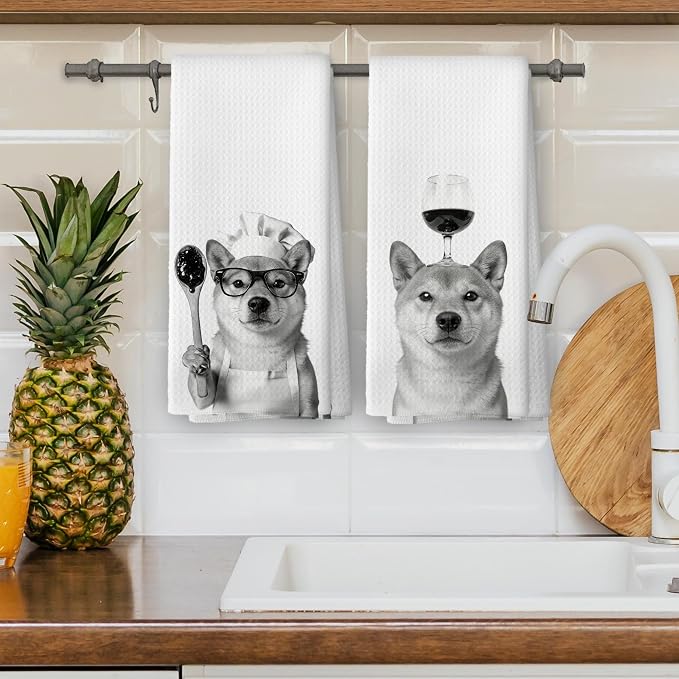 Funny Shiba Inu Hand Towels, Shiba Inu Gifts - Image 4